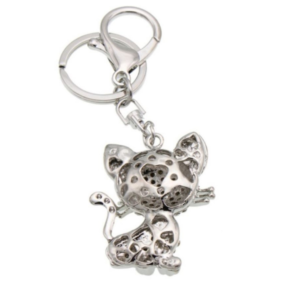 NWT  Kitty Keychain w/Rhinestones - Picture 6 of 8